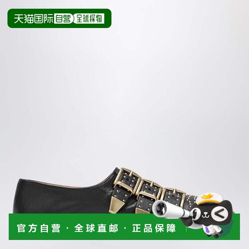 1h可退 香港直邮Chloe 蔻依 女士 Susanna 黑色平底鞋 CH26S16YUR
