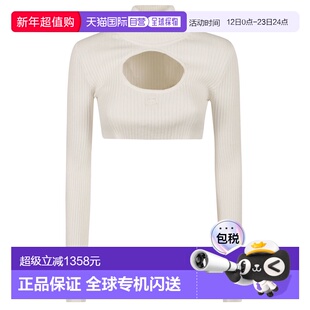 1h可退 香港直邮Courreges 女士 毛衣 423MPU122FI0001 white白色