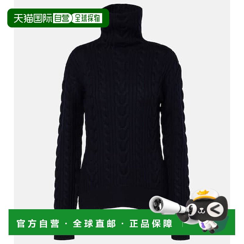 香港直邮TOTÊME 女士 粗线针织羊毛棉质高领毛衣