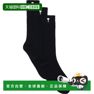 三双装 黑色 中筒袜 Paris USC611 Coeur 男士 香港直邮Ami Ami