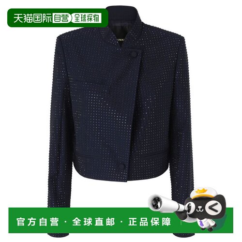 香港直邮PINKO 女士夹克 107673A3M0G56 AW2026 蓝支付后1h可退