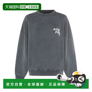 1h可退 香港直邮ANINE BING 女士 MILES EMPOWERMENT 水洗黑色运