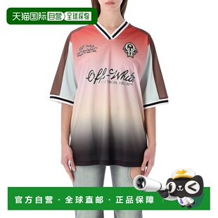 1h可退 香港直邮off-white 女士 渐变足球毛线衫(米白色) OWAA13J