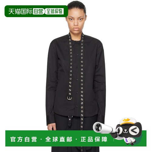1h可退 香港直邮off-white 女士 黑色 Cross Belt 衬衫 OWGE019F2