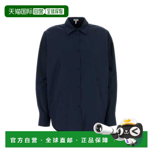 欧洲直邮LOEWE 女士衬衫 S359Y05XI7NAVYBLUE AW2【付后1h可退】