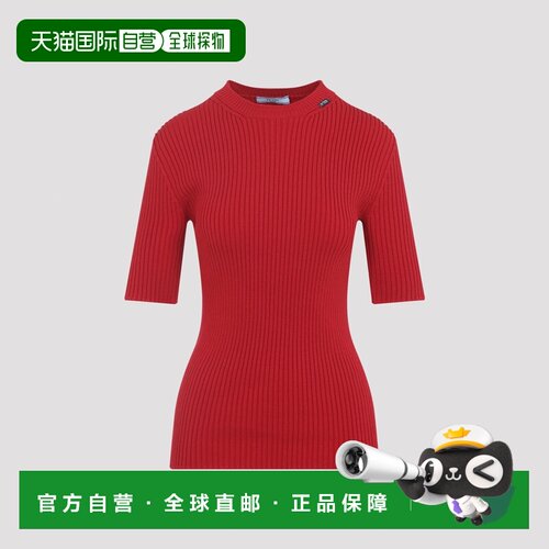 欧洲直邮PRADA 女士T恤 P24E3QSOOO6584F0011 AW2026 红色