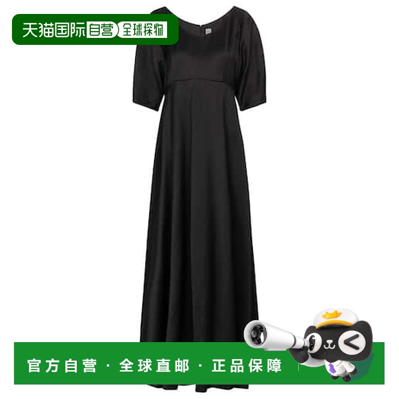 1h可退 香港直邮toteme 女士 高腰长款连衣裙 black黑色 舒适时尚