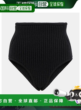 1h可退 香港直邮Alaia 女士 羊毛羊绒混纺内裤 003774 black黑色