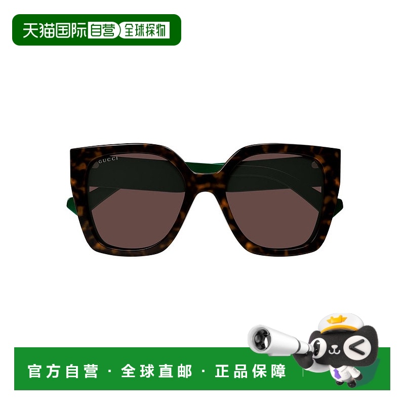 1h可退 香港直邮Gucci 古驰 女士 徽标太阳镜 GG1300S brown棕色