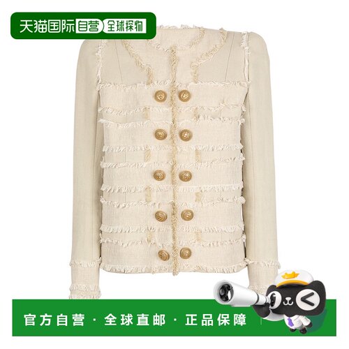 香港直邮Balmain 流苏休闲夹克 AF1SK245CC75长袖