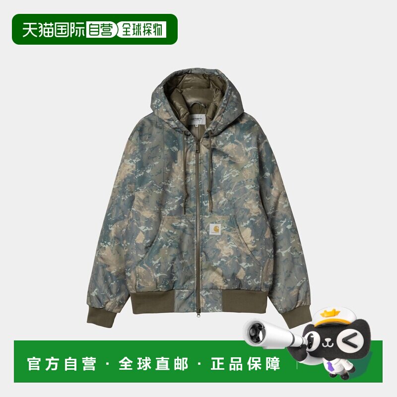 自营欧洲直邮Carhartt WIP Camo Combi涤纶双向拉链连帽夹克男女