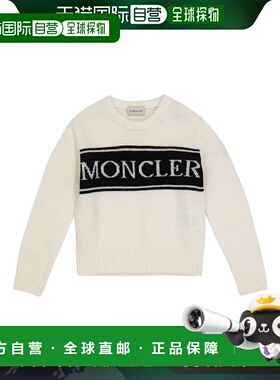 1h可退 香港直邮MONCLER GRENOBLE ENFANT 男童 徽标嵌花羊毛针织