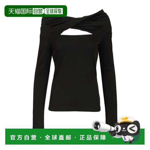 香港直邮MAX MARA 女士T恤 1941026806006 SS2026 黑色 露肩上衣