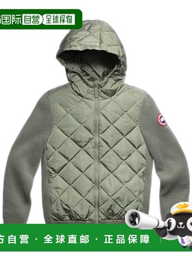 香港直邮Canada Goose HyBridge® 绗缝针织连帽羽绒服 6800L