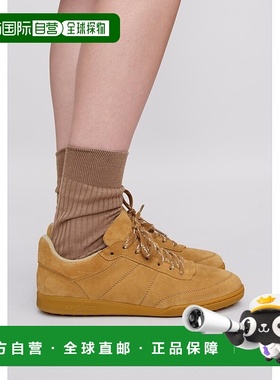 自营欧洲直邮APC 男女通用沙黄色绒面革运动鞋