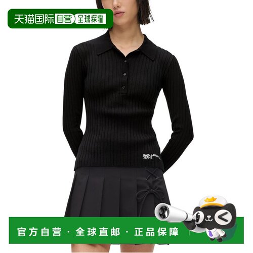 欧洲直邮KARL LAGERFELD 女士T恤 B1W18026999 SS2026 黑色