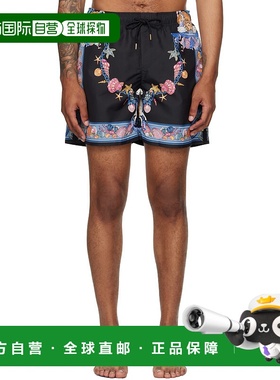 香港直邮Versace 范思哲 男士 黑色 & 蓝色 Coral Theatre Board