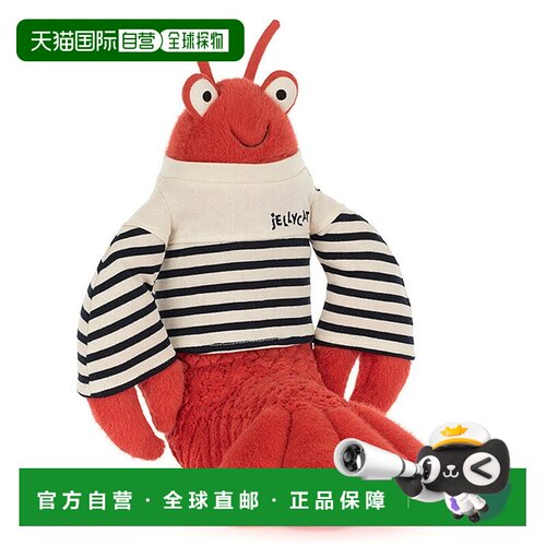 欧洲直邮Jellycat Larry Lobster Sailor Outfit 婴儿橙色龙虾玩