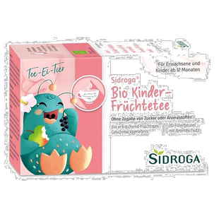 欧洲直邮德国药房Sidroga儿童水果木槿花苹果黑加仑茶包20X1.5g
