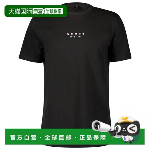 欧洲直邮SCOTT 男士户外T恤 2161385BLACK CO 黑色