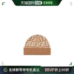 FXQ913ALSY 香港直邮Fendi FF图案针织帽子