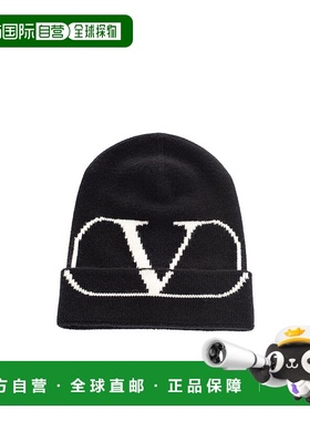 【99新未使用】香港直邮Valentino logo针织帽子 SY2HB00CAVB