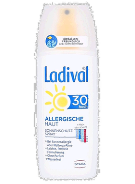 欧洲直邮德国药房Stada防晒紫外线过敏皮肤Lsf 30身体喷剂150ml