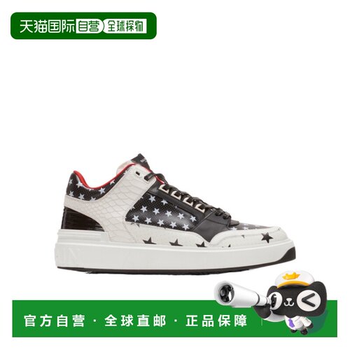 1h可退 Balmain B-Court Mid Top 星星印花低帮板鞋 CM1VI344LTSP
