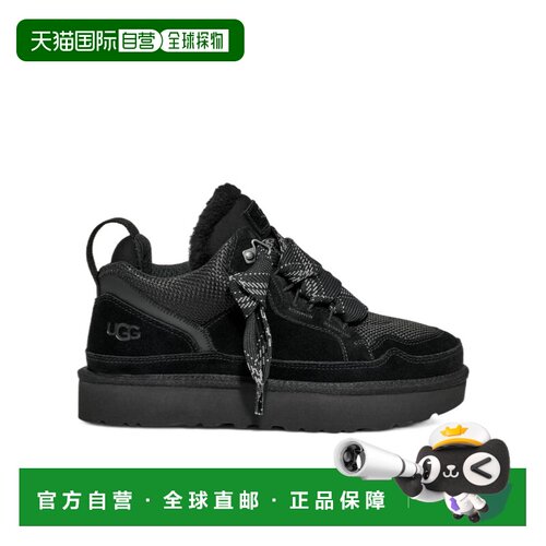 1h可退 香港直邮UGG 女士运动鞋 1144032BLK SS2026 黑色 系带休