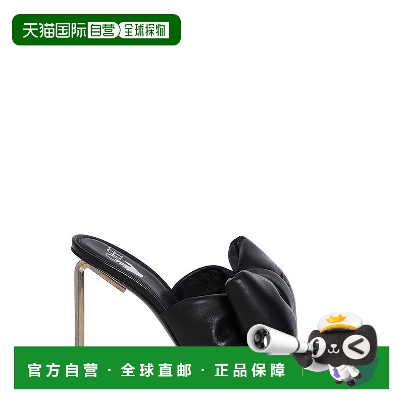 1h可退 香港直邮Off-white 女士 灰白 Allen Bow 襯墊一腳蹬穆勒