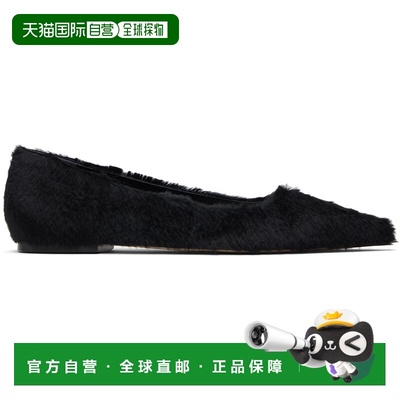 1h可退 香港直邮aeyde 女士 黑色 Cassy Pointed-Toe 芭蕾鞋 A11F