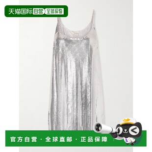 美国直邮Rabanne 女士 链甲迷你吊带连衣裙 26PIRO281MH0004