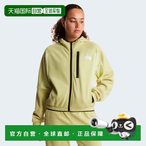 自营欧洲直邮The North Face北面 女士全拉链连帽抓绒夹克