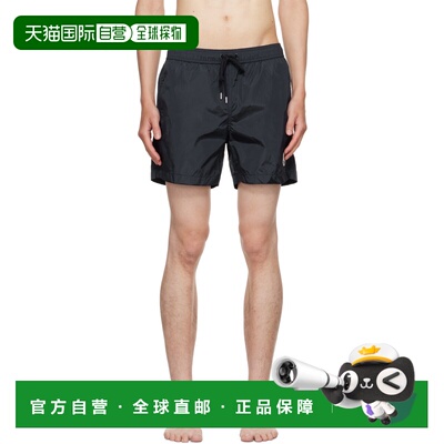 1h可退 香港直邮Moncler 盟可睐 男士 海军蓝 Archivio 泳裤 K209