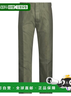 1h可退 香港直邮Tom Ford 汤姆 福特 男士 休闲长裤 green绿色 舒