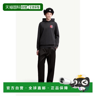 卫衣抓绒 星星标志贴片棉质连帽衫 欧洲直邮MONCLER 2025