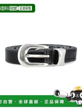 1h可退 香港直邮Our Legacy 女士 黑色皮带金属带扣腰带 A2208BBL