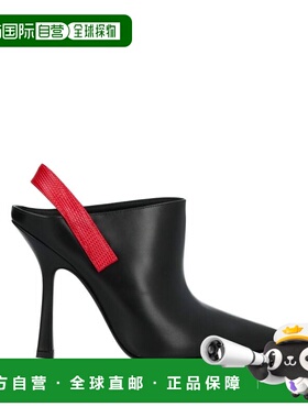 1h可退 香港直邮Dsquared2 二次方 女士 Mules 木屐 black黑色 舒