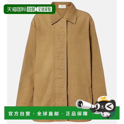 香港直邮The Row 女士 Baeza 棉质夹克 beige米色 舒适时尚