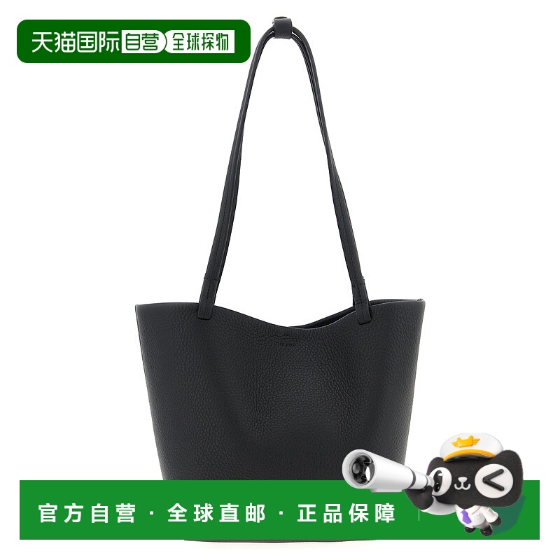 香港直邮The Row 女士 Park 中号织纹皮革手提包 W1894L129