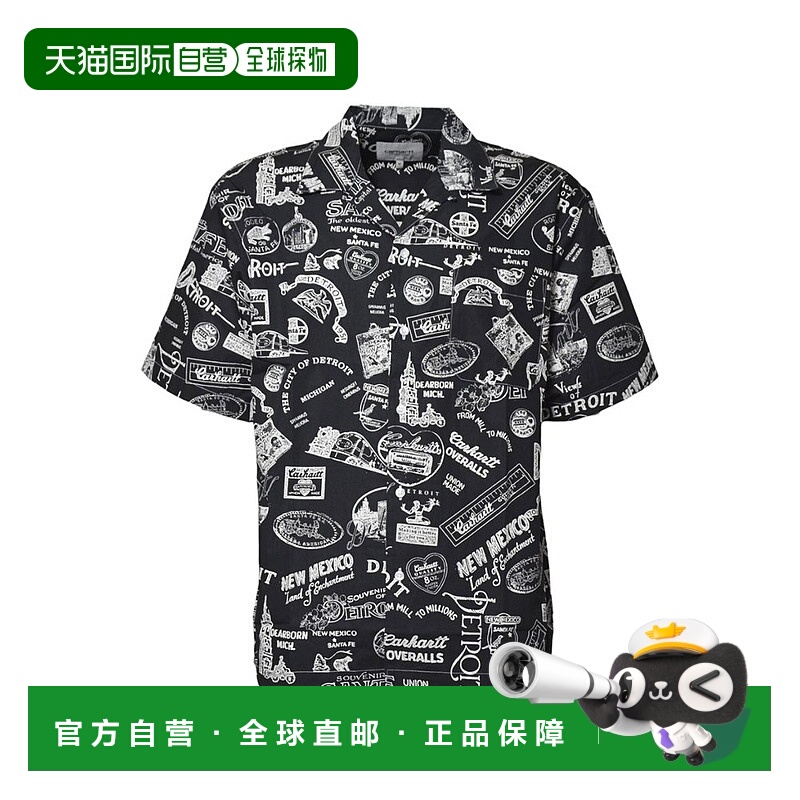 1h可退 香港直邮CARHARTT WIP 男士 圖案印花短袖襯衫 I0345502UL