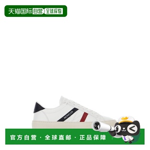 1h可退 香港直邮Moncler 盟可睐 女士 Monaco 2 白色皮质运动鞋 4