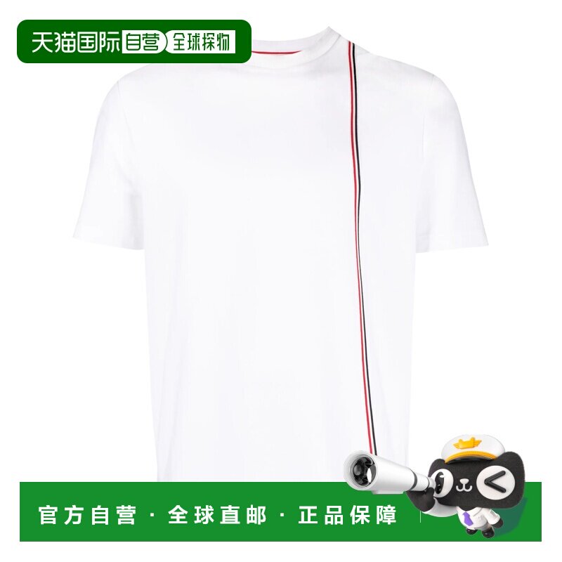 香港直邮THOM BROWNE 男士T恤 MJS252AJ0138100 SS2024 白色