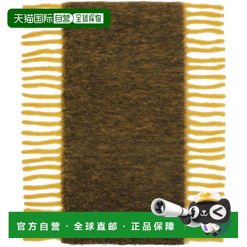 1h可退 香港直邮Burberry 巴宝莉 女士 黄色 & 卡其色 Alpaca Woo