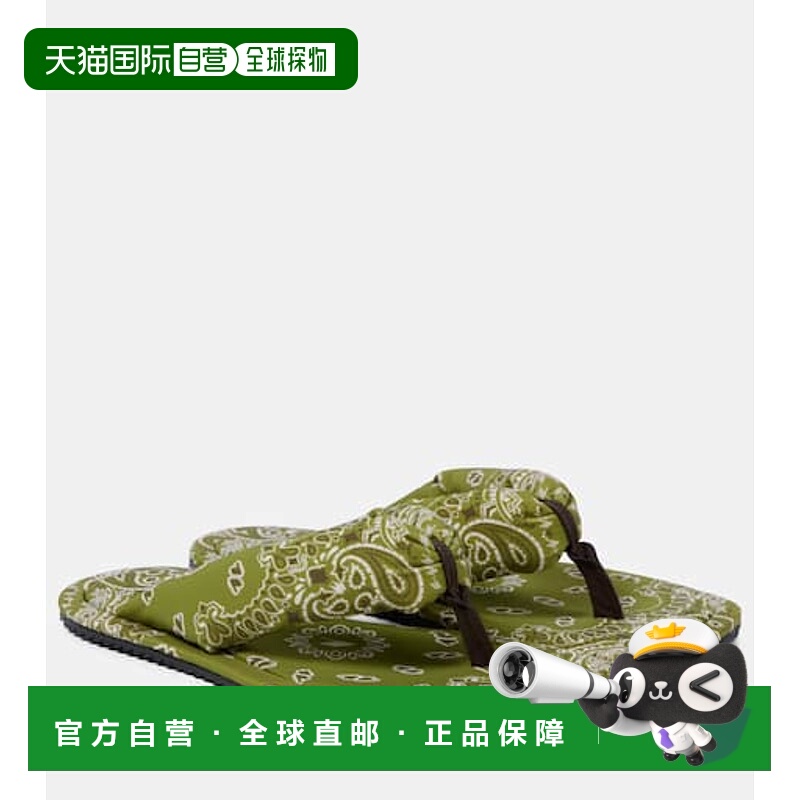 1h可退 香港直邮The Attico 女士 Indie bandana 印花人字拖女鞋