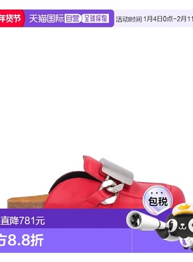 1h可退 香港直邮J.W. Anderson 女士 Mules 木屐 red红色 舒适时