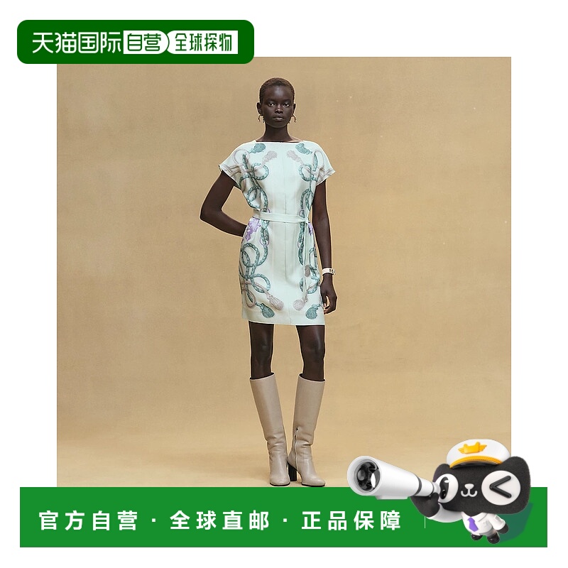 1h可退 欧洲直邮HERMES 爱马仕 25秋冬 H5H0635DL08 女士 连衣裙