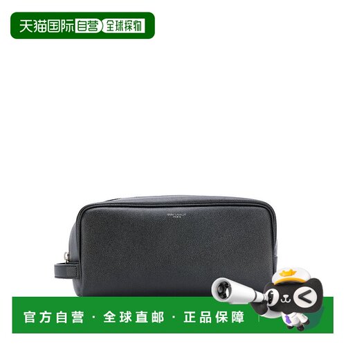 1h可退 香港直邮Saint Laurent 圣罗兰 男士 徽标拉链手拿包 6093