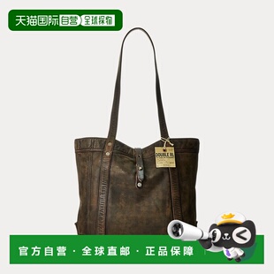 自营欧洲直邮RALPH LAUREN拉夫劳伦RRL皮革手提包