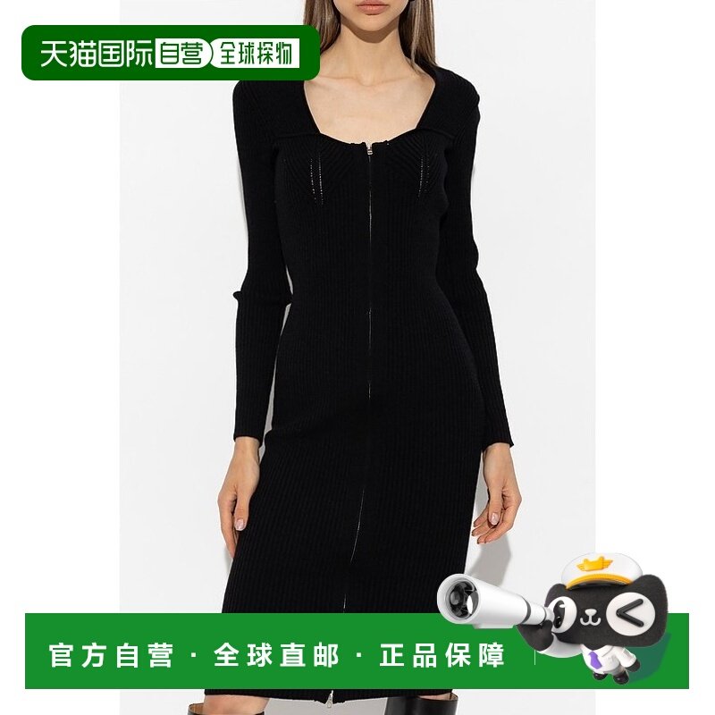 香港直邮Isabel Marant 长袖拉链连衣裙 RO0250FAA3L58I羊毛